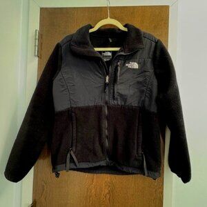 Ladies North Face Black Polartec Denali Fleece Full Zip - Size Medium